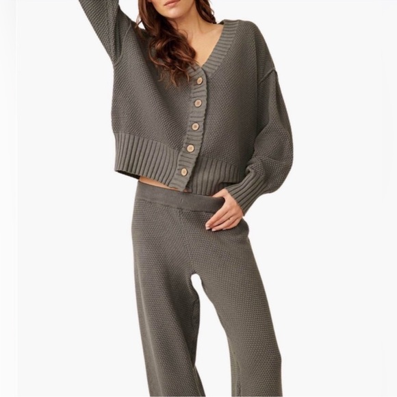 NWT Free People Hailee Cardi Set